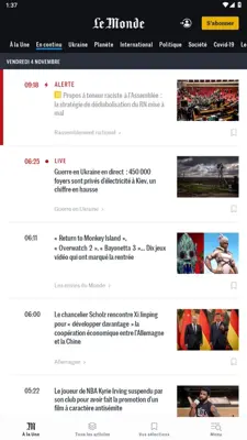 Le Monde android App screenshot 0